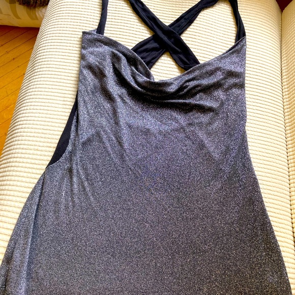 Just Me black/silver top to sparkle up the holidays - Picture 6 of 6